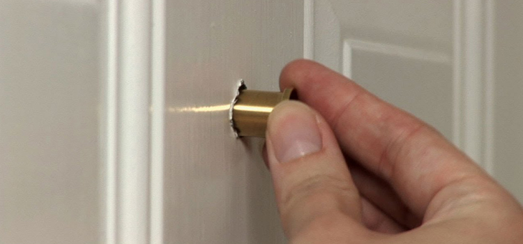 peephole door repair in El Cajon